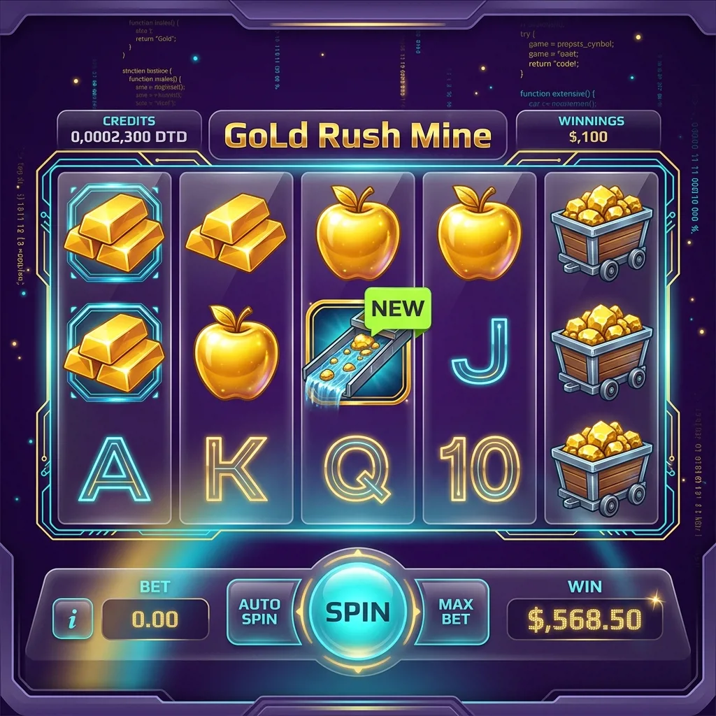 Игровой автомат Gold Rush Mine с золотой лихорадкой