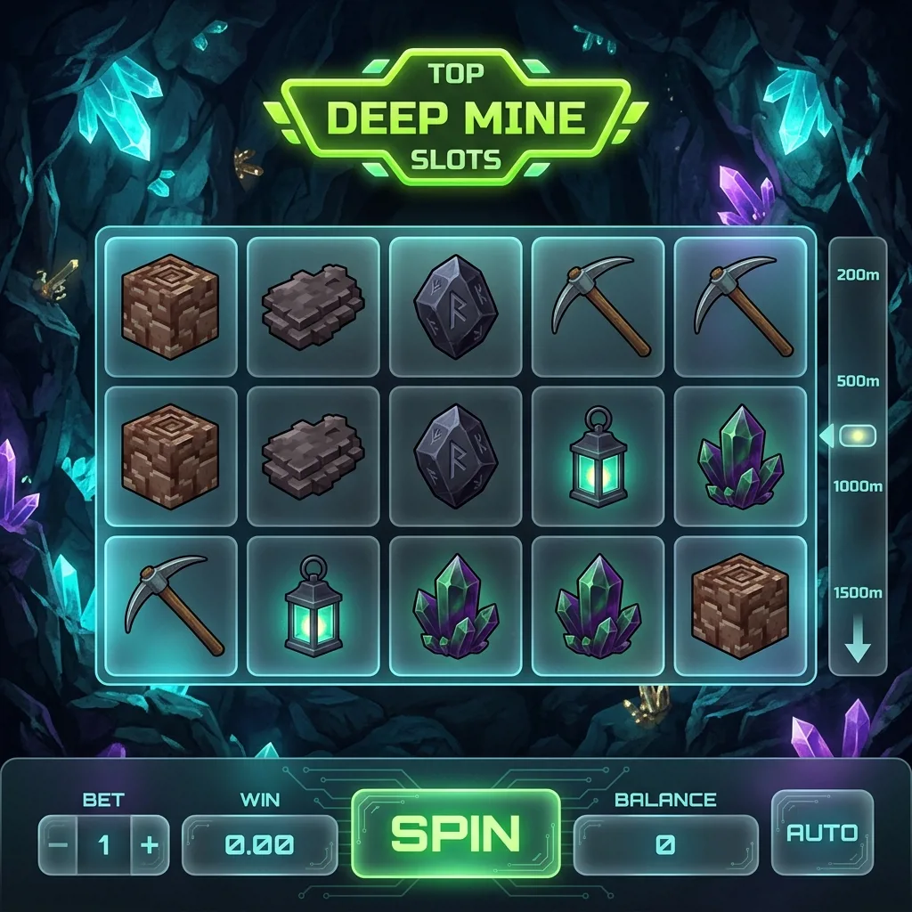 Игра Deep Mine с погружением в шахту и редкими символами