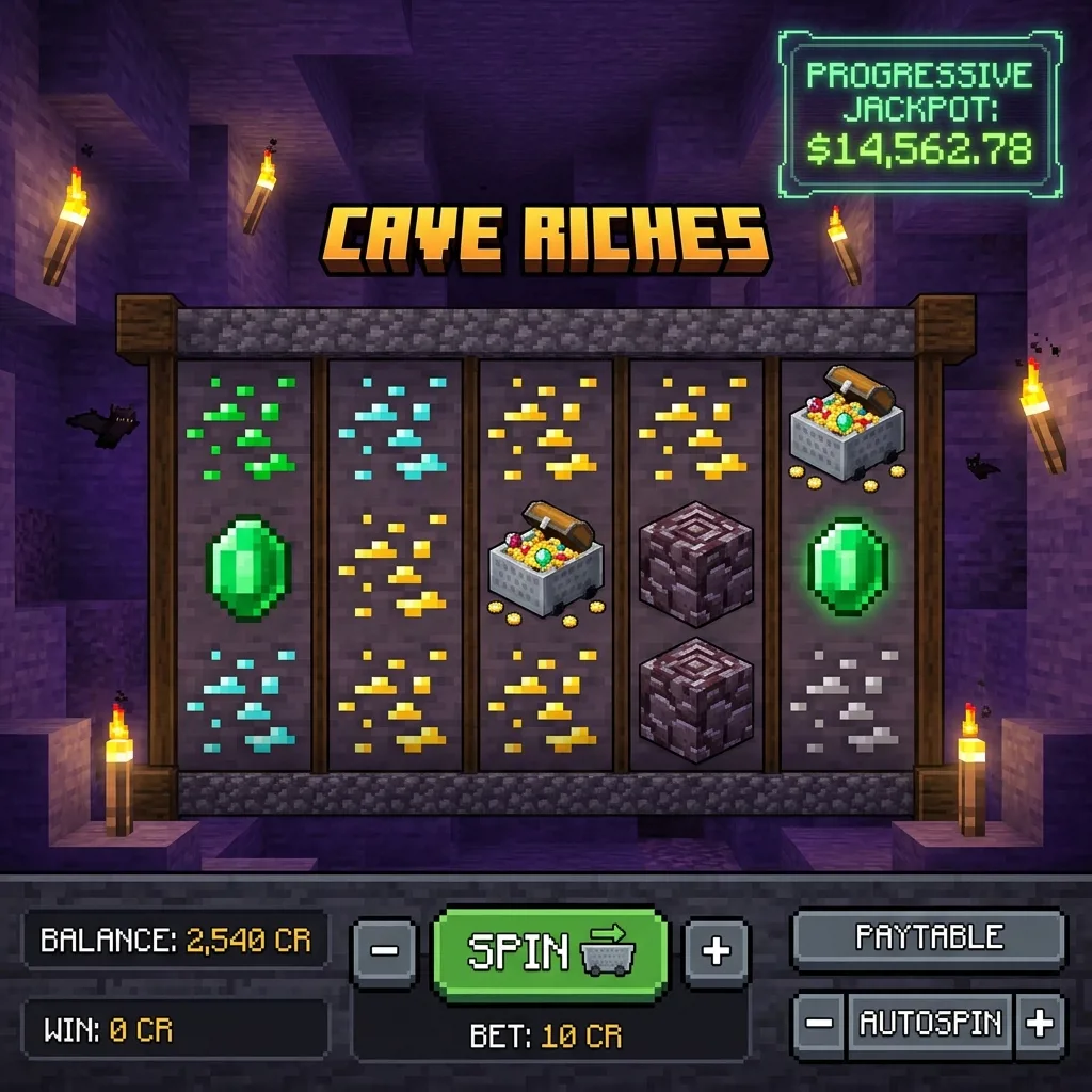 Слот Cave Riches с прогрессивным призом