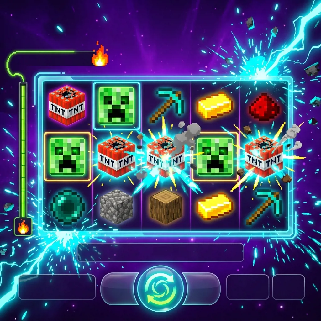 Слот Creeper Blast с взрывными бонусами