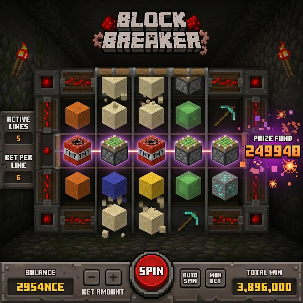 Слот Block Breaker с растущим призовым фондом