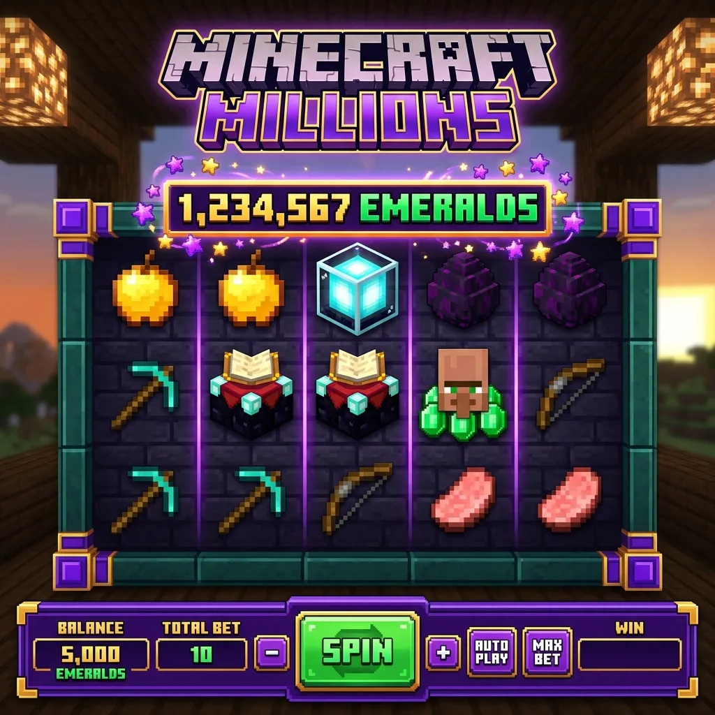 Слот Minecraft Millions с накопительным джекпотом