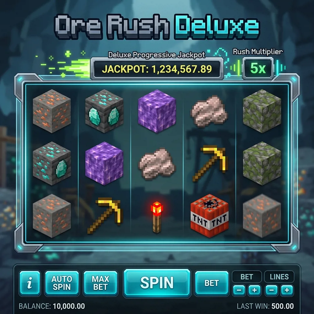Слот Ore Rush Deluxe с прогрессивным джекпотом